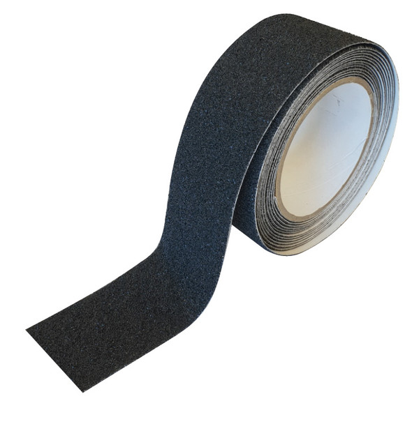 Non Slip Abrasive Tape Black 150mm Adhesive p/m  (18.2 mt ro